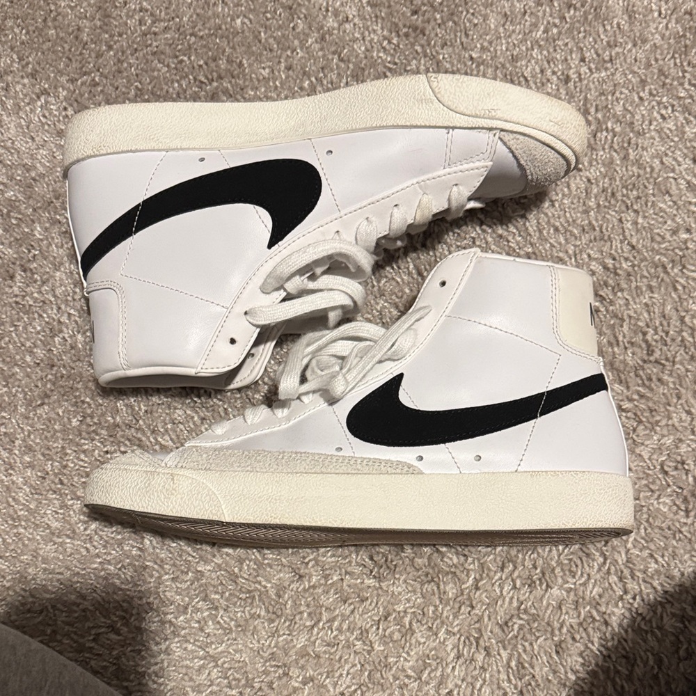 Nike Women’s White and Black Hightops